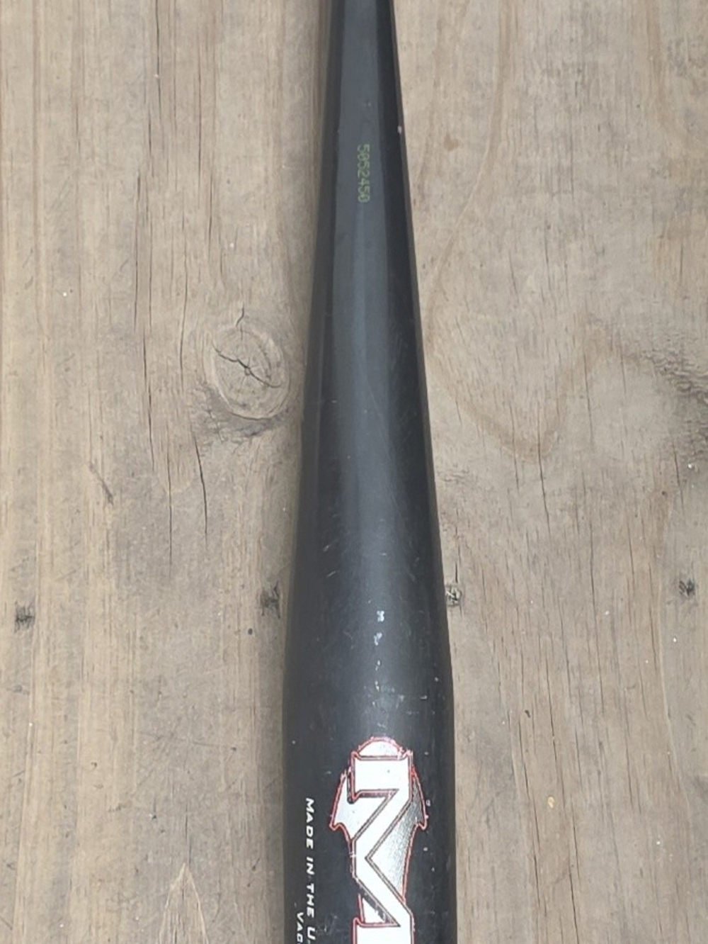 Miken Yellow and Black Baseball Bat with Red Logo